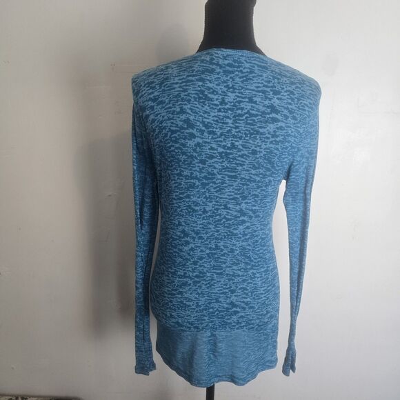 Vintage Y2K Miley Cyrus Max Azria Top Junior XL Animal Print Teal Burn Out - Picture 5 of 10